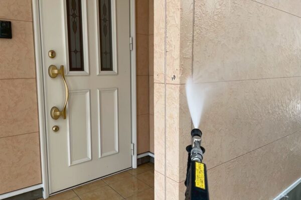 H様邸|外壁付帯部塗装(セミフロンスーパーマイルドⅡ)・オートンイクシード_高圧洗浄