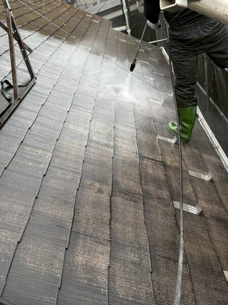 S様邸|外壁・屋根塗装(プレマテックスウルトラSi)_高圧洗浄