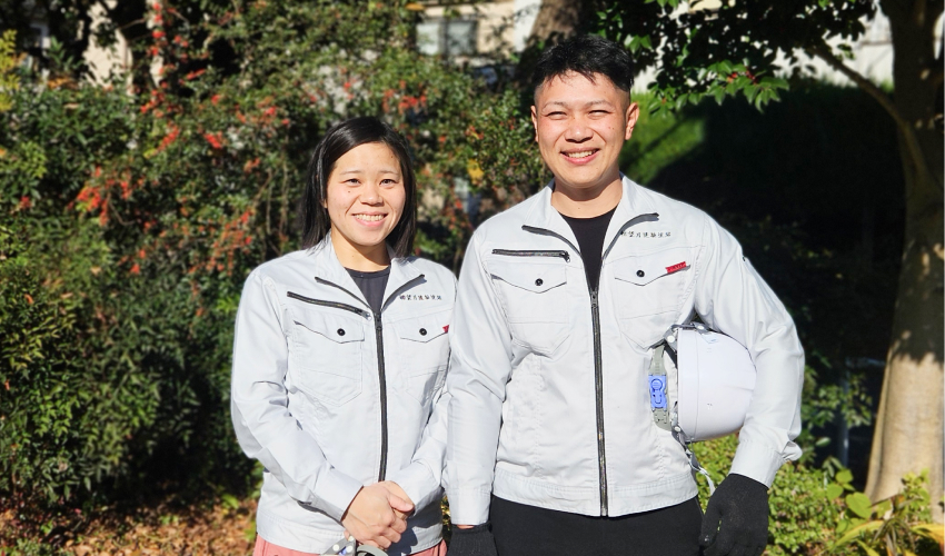 身近な距離感にいるスタッフの様子