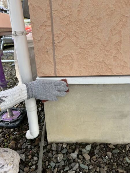 H様邸|外壁付帯部塗装(セミフロンスーパーマイルドⅡ)・オートンイクシード_ケレン