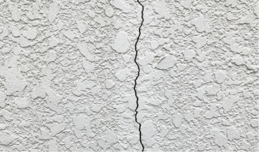 外壁にひび