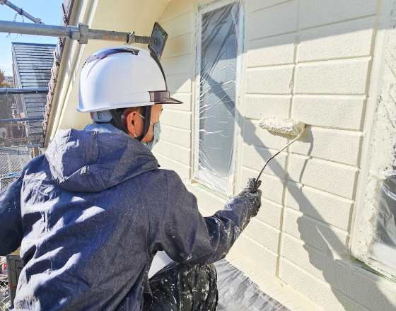 外壁塗装の様子
