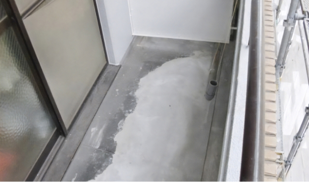 水はけが悪い様子