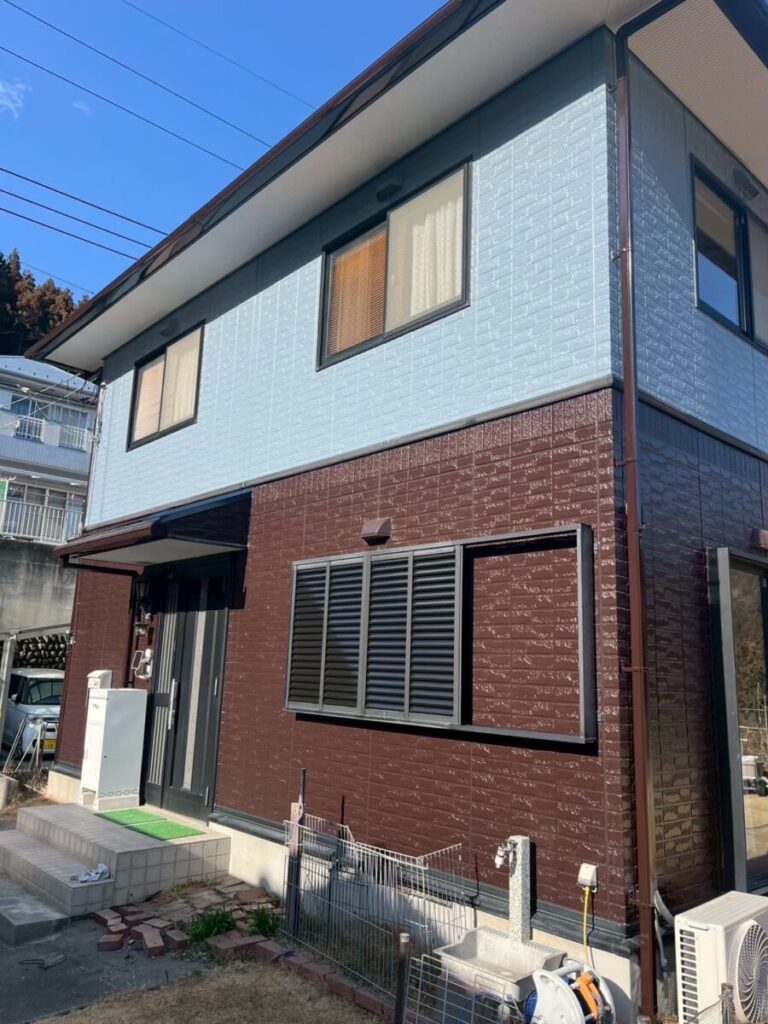 外壁塗装後のきれいに仕上がった外壁(羽村市