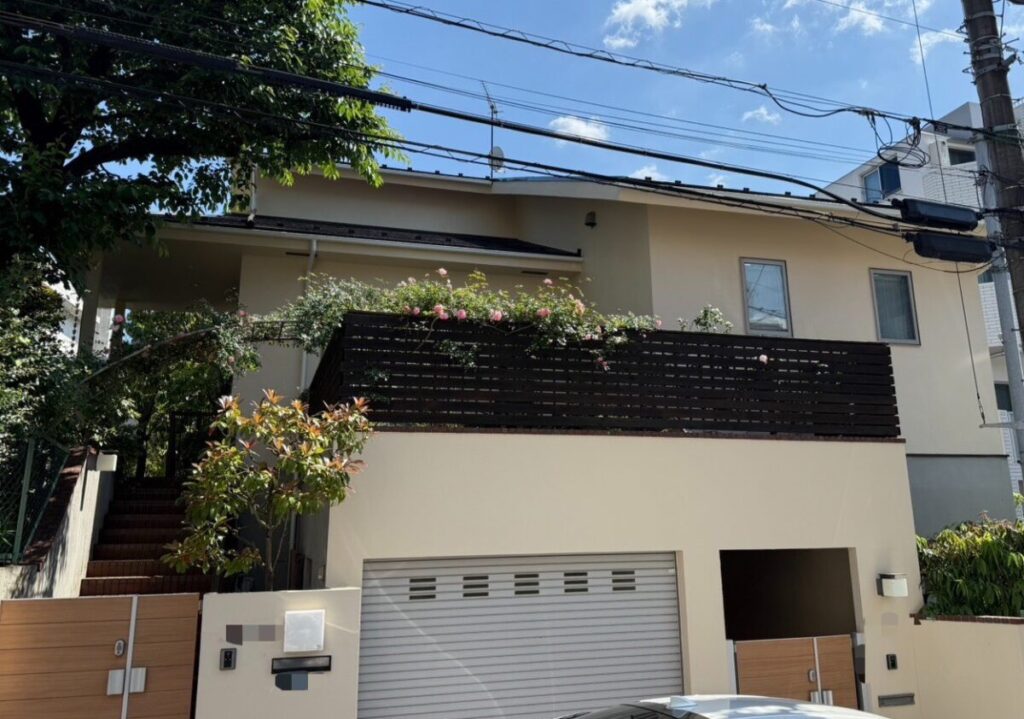 光触媒塗料で施工した住宅の外観
