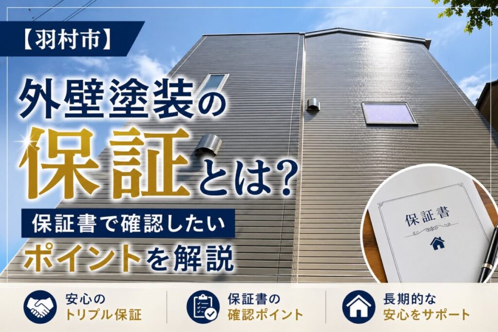 外壁塗装の保証内容について解説する羽村市の施工事例