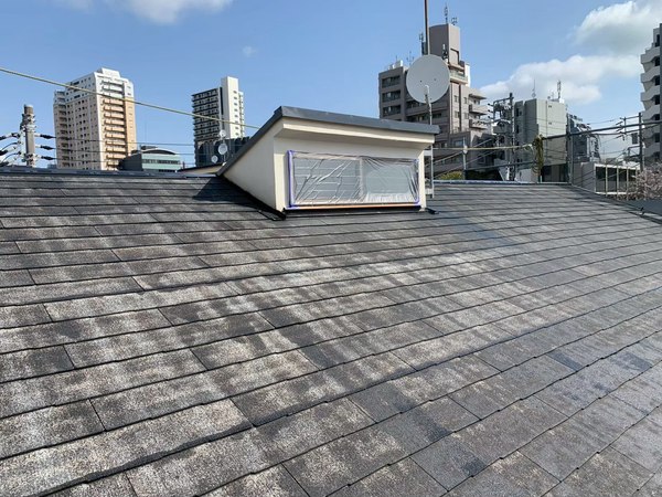 東京都羽村市-KT様邸-施工前02-屋根の塗装前
